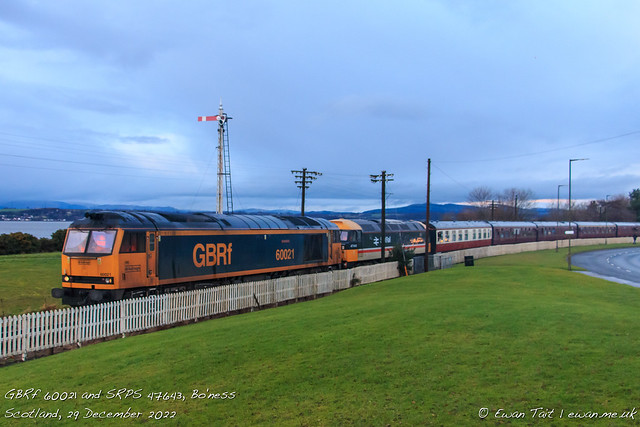 GBRf 60021 and SRPS 47643, Bo'ness
