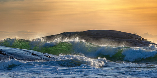 tjodalyng vestfold norway waves surf coast northsea eftang sunset sunsetlight