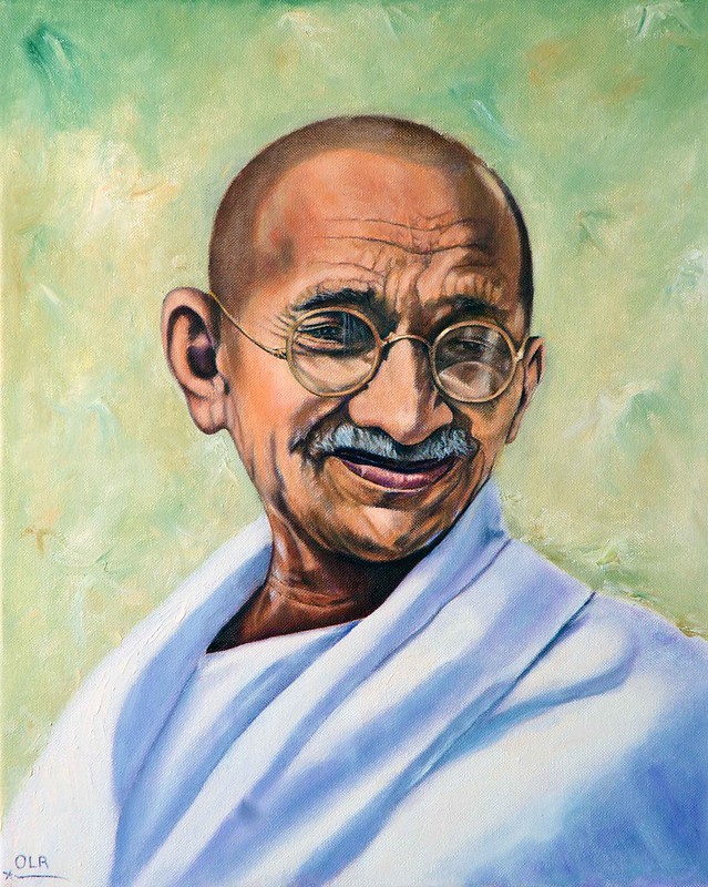 Mahatma Gandhi color