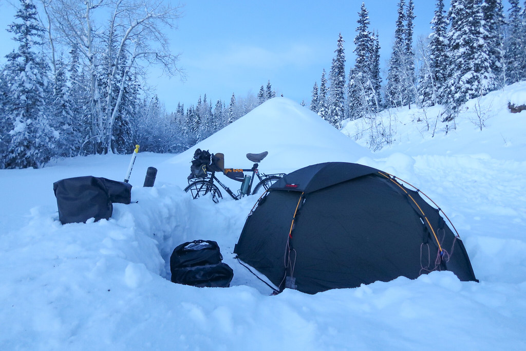 Cycling Alaska in winter