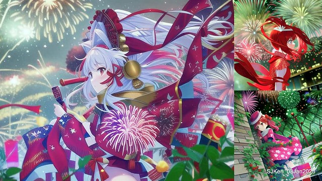 Series 2 of Overlapping image artwork and AI transformation , SJKen, Taipei , Taiwan,Jan3, 2023.