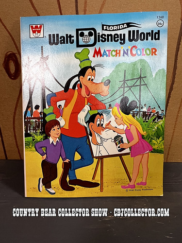 1972 Whitman Walt Disney World Match 'n' Color Book - CBCS 392