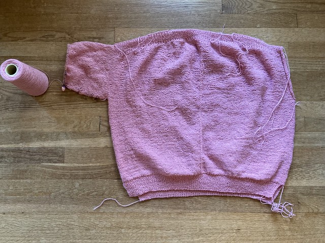 Knitting:  The Weekender Light Sweater in Shetland Wool
