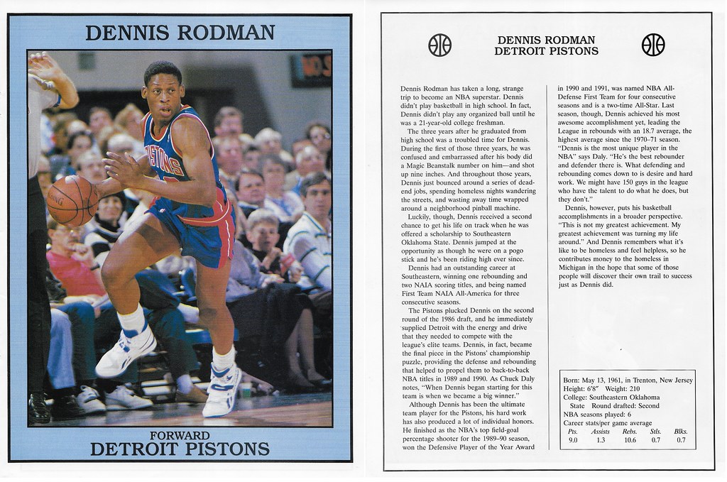 1993 East End Publishing Basketball Superstars - Rodman, Dennis