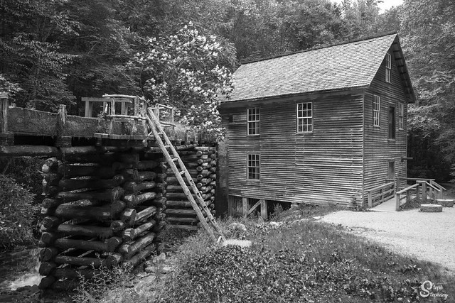 DSC_2132 ~ Mingus Mill, Great Smoky Mountain NP B&W