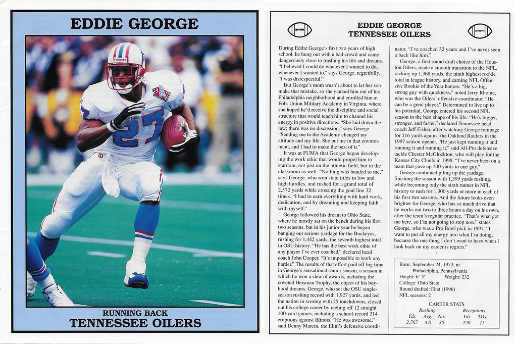 1998 East End Publishing Football Superstars - George, Eddie