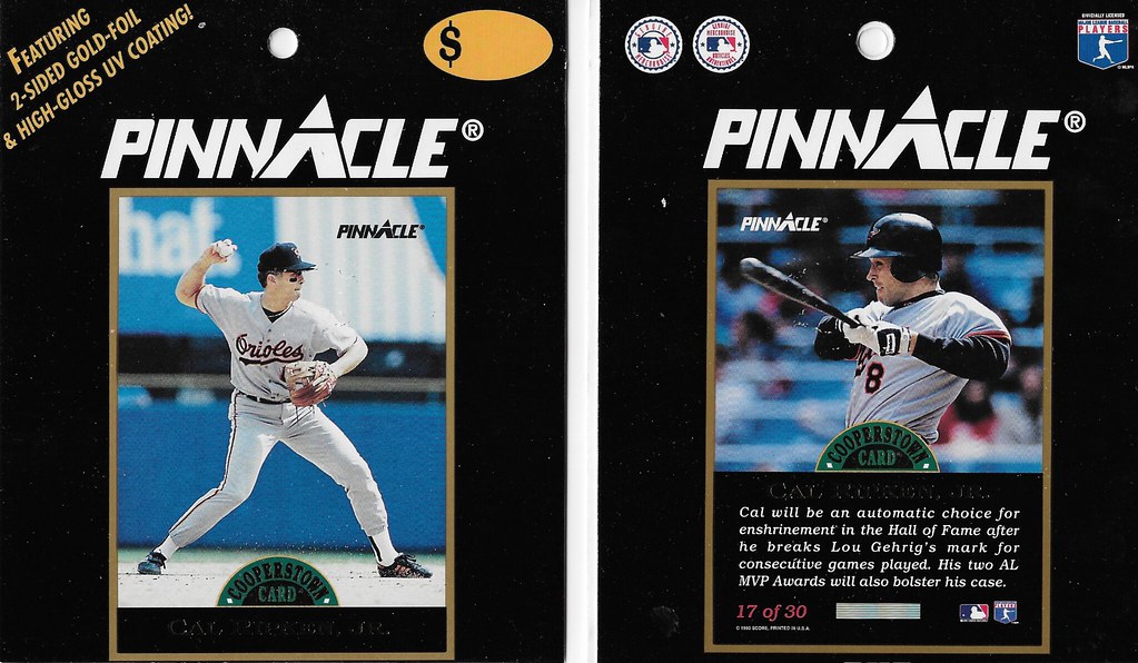 1993 Pinnacle Cooperstown Card Box Cut - Ripken Jr, Cal
