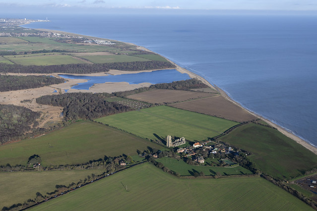 Ness Point, Benacre Broad & Covehithe aerial image - Suffolk coast