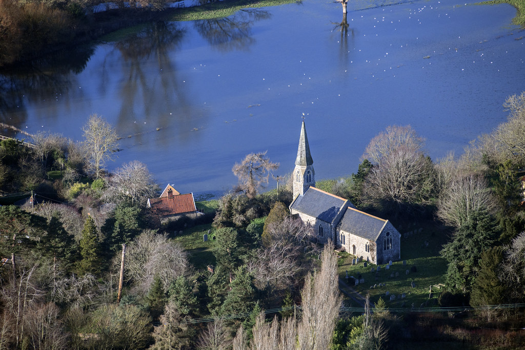 Aerial image: St Marys Church in Walpole - Suffolk