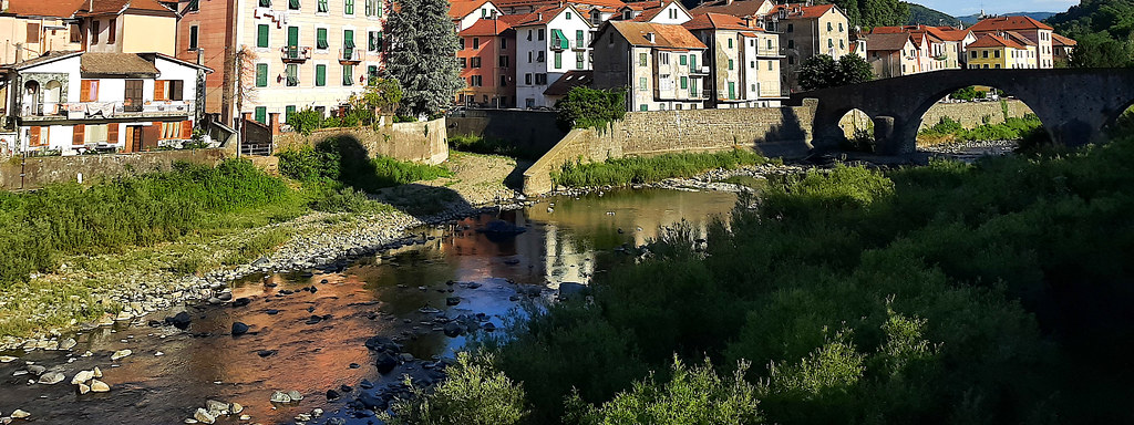 The river and the houses. Without the Castle
