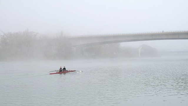 Rowers in the mist. ( Explore 8/1/2023 )