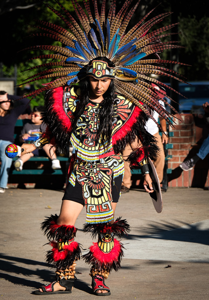 xipe totec aztec dancers / olvera street | Lucie Field | Flickr