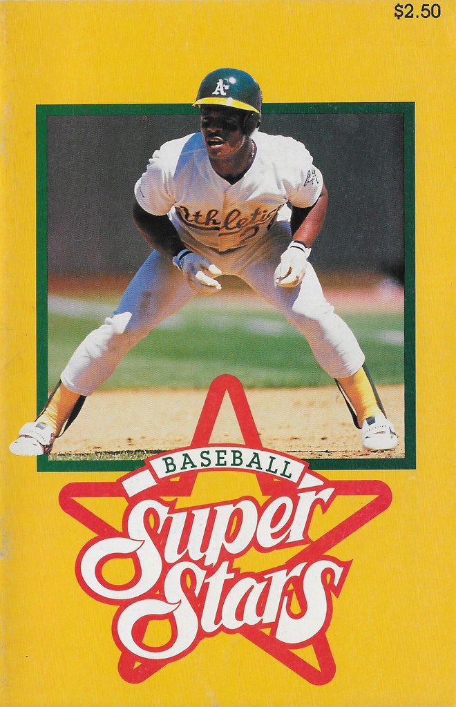 1990 Marketcom Baseball Super Stars Cover - Henderson, Rickey