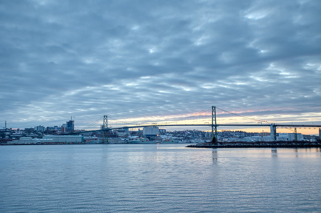 Macdonald Bridge as Viewed From Alderney Landing, Dartmouth Nova Scotia