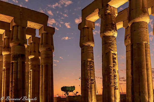 Crépuscule au Temple de Luxor