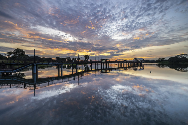 Colourful Cloudlets and Reflections in Lower Seletar Reservoir