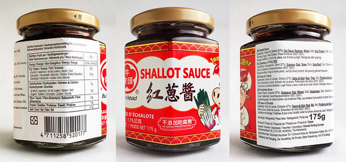 Klik om het etiket van deze shallot sauce te lezen