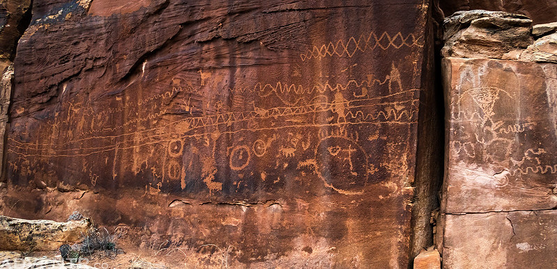 Long Petroglyph Panel