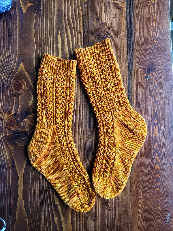 Golden Hedera Socks