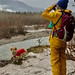 1Toby keeping an eye out as Rachel scans for eagles at the confluence of the Cheakamus and Squamish rivers. Photo by Katy Chambers.