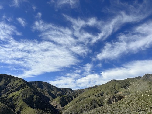 whitewaterpreserve southerncalifornia desert terrain landscape trails hike nature hills mountains river rocks riversidecounty oasis clouds sky