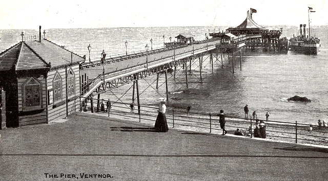 Isle-of-Wight - Ventnor - The Pier Prior to 1911. And Georges Pompidou.