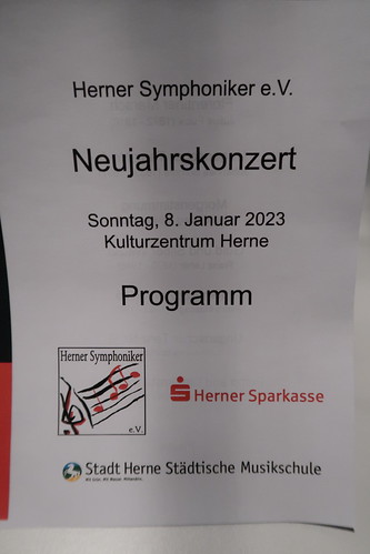 Programm des Neujahrskonzerts der Herner Symphoniker