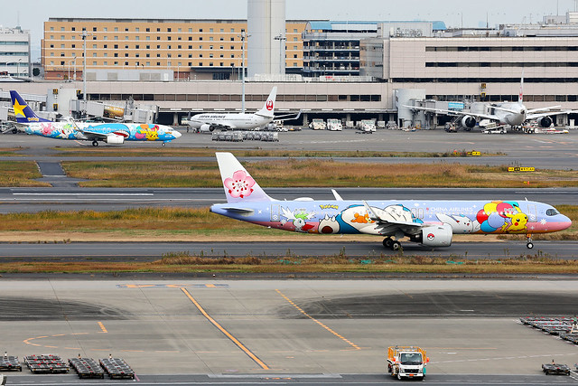 China Airlines | Airbus A321-200N | B-18101 | Pokémon livery | Tokyo Haneda