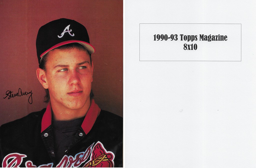 Avery, Steve - Topps Mag Picture (Fall 1990) - with label