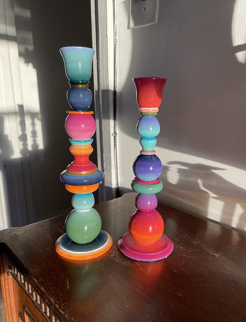 I finished the candlesticks in time for my sons Christmas present, and he loved them.