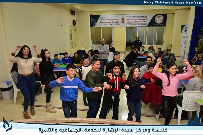 Siria - Competencias y juegos de Navidad con los niños en Alepo