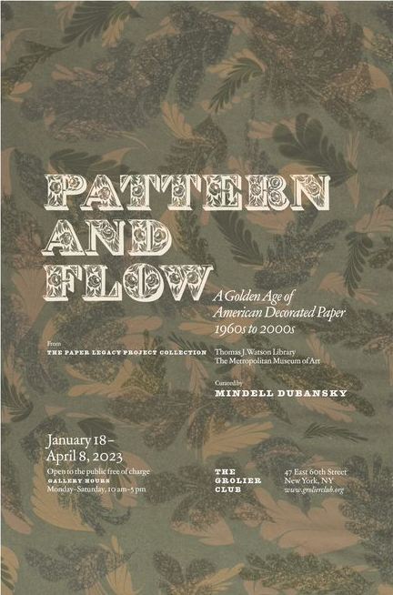 Pattern & Flow: A Golden Age of American Decorated Papers, 1960s-2000s