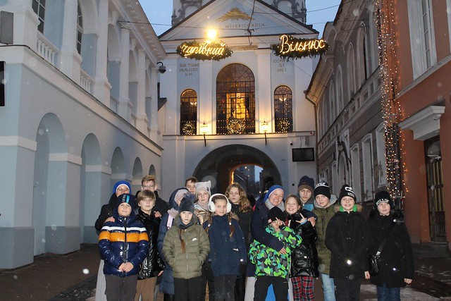 Lituania - Salida con los niños que participaron en el Pesebre Viviente