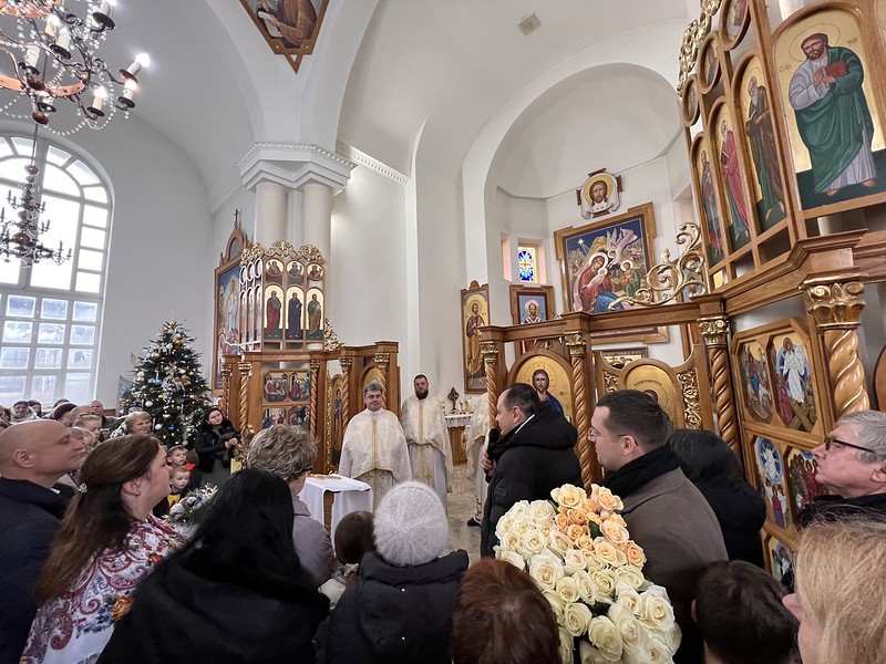 Ucrania - Misa de Navidad en la Parroquia Natividad del Señor