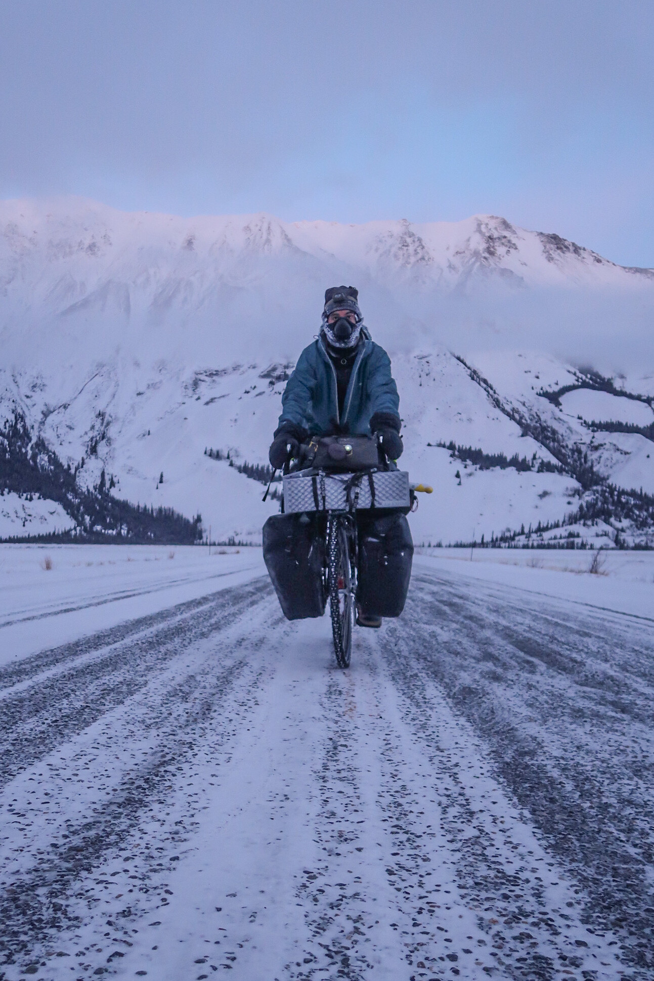 Winter cycling in Yukon
