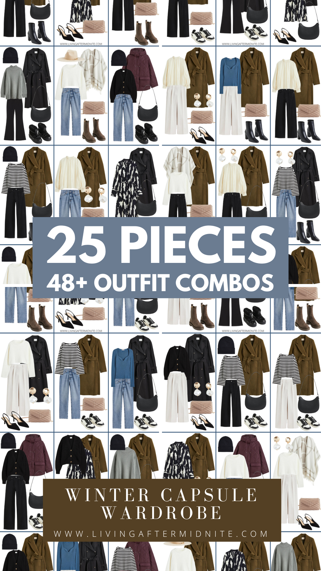 25 pieces of clothes for outfit combos
