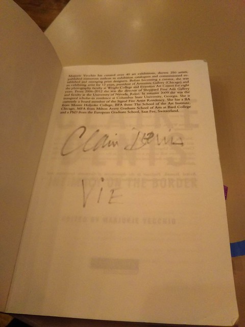 Claire Denis' autograph and her favorite word.