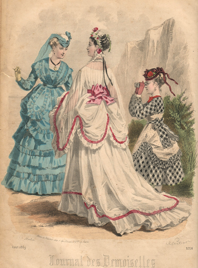 Gravure de mode de 1869