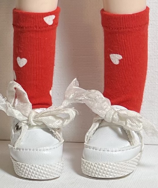 Funny Valentine...Short Socks For Gorjuss Dolls...