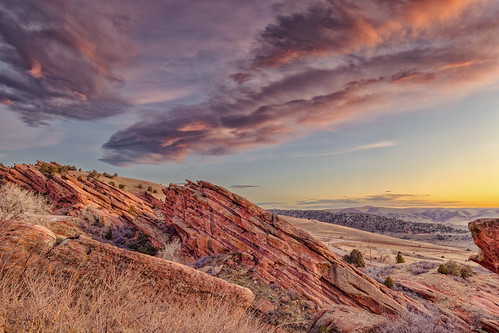 sunrise dawn daybreak clouds cloud landscape landscapes colorado redrocksparkandamphitheater
