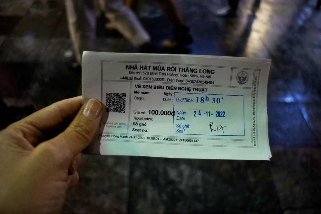 Tickets para las el espectáculo en Hanoi