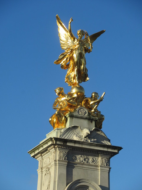 Winged Victory, Victoria Memorial, Sir Thomas Brock 1847-1922 (Sculptor), The Mall, City of Westminster, London, SW1A 2WH