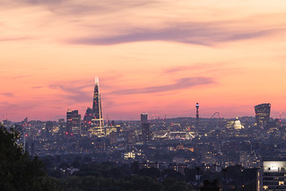 London sunset from Shooter's Hill
