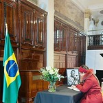 High Commissioner H.E Dr Farah Faizal signed the Book of Condolences at the Embassy of Brazil in London, on the passing of the footballing legend and former Sports Minister Mr. Edson Arantes do Nascimento (Pelé).