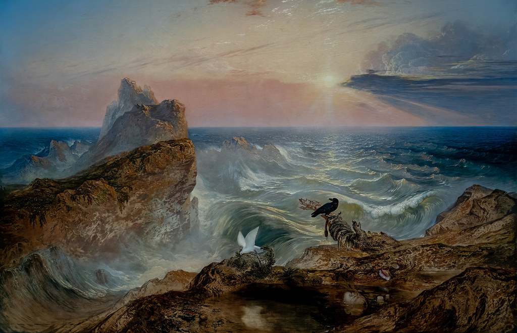 John Martin, The Assuaging of the Waters, 1840, Oil on canvas, 11/23/22 #legionofhonor #artmuseum