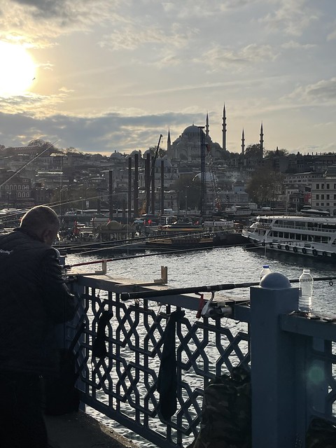 Galata Bridge View towards Suleyman Mosque