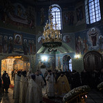 13 января 2023, Литургия в храме Казанской иконы Божией Матери (Медное)