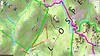 Carte IGN du secteur Niffru - Radichedda avec la trace de l'operata du 07/01/2023 pour entretien du sentier Radichedda - GR20
