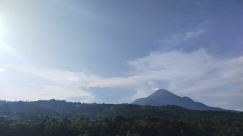 mount hills forest blue sky white green black mountains prigen indonesia