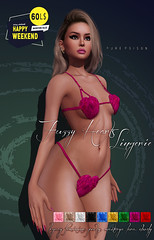 Pure Poison - Fuzzy Heart Lingerie - HW - AD